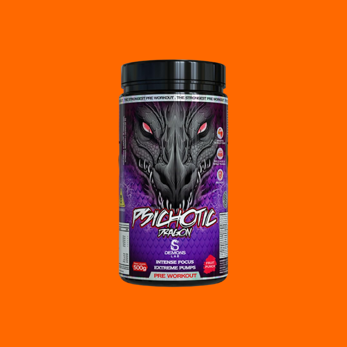 Pré-Treino Pre Workout Psichotic Dragon 500g - Demons Lab (Fruit)