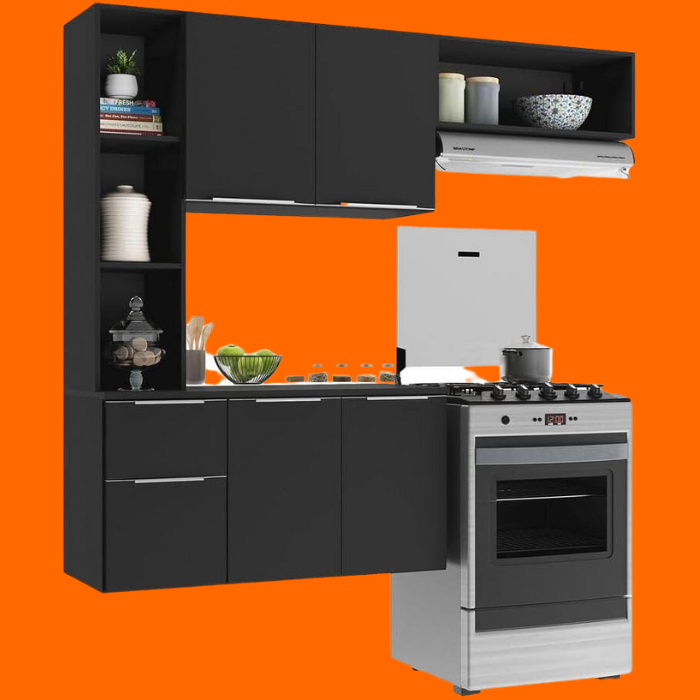 Cozinha Compacta Com Armário E Balcão Mp2001 - Sofia Multimóvei