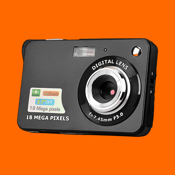 Câmera Digital Mini Câmera De Bolso 18Mp - 2,7 Polegadas Tela Lcd - Kiboule