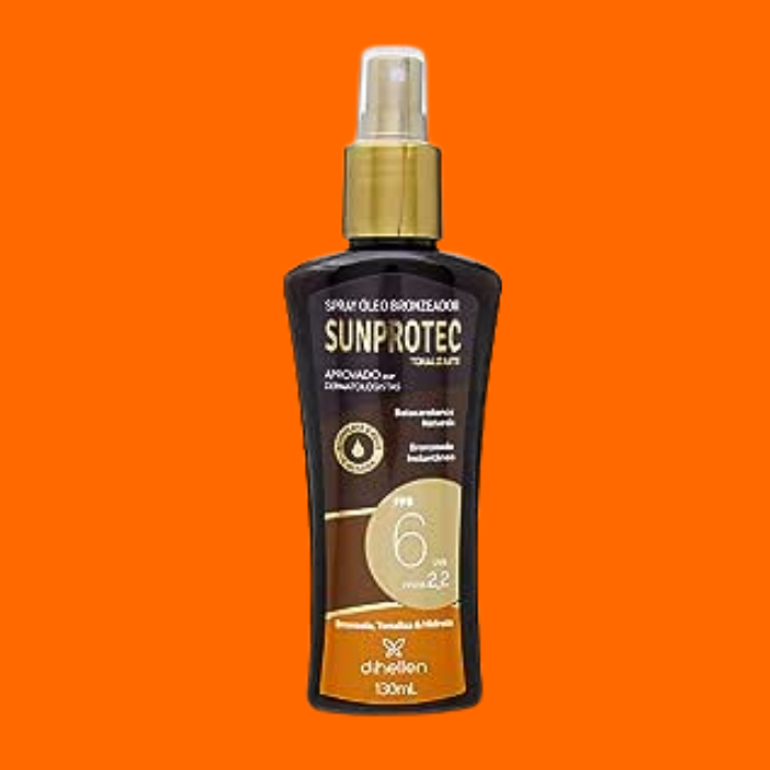 Spray Óleo Bronzeador Sunprotect Di Hellen Cosméticos