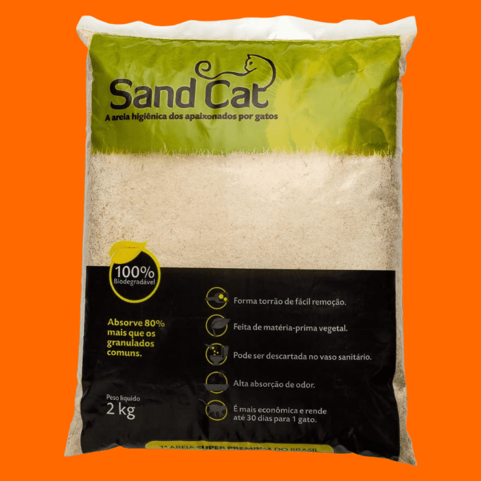 Areia Higiênica para Gatos Bio da Sand Cat