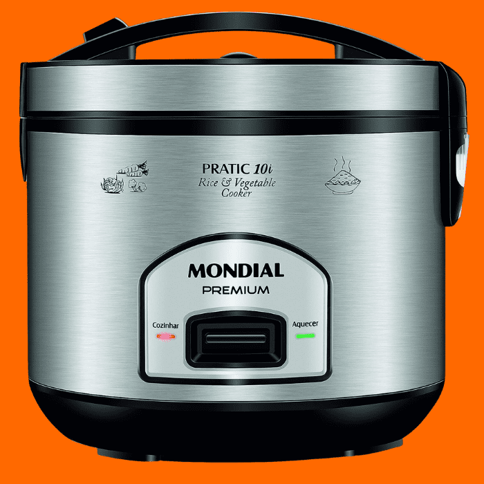 Panela Elétrica De Arroz Pratic 10L – Mondial Panela Elétrica De Arroz Pratic 10L – Mondial