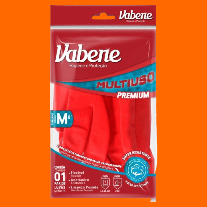 Luva Multiuso Vabene - Para Limpeza Pesada Luva Multiuso Vabene - Para Limpeza Pesada