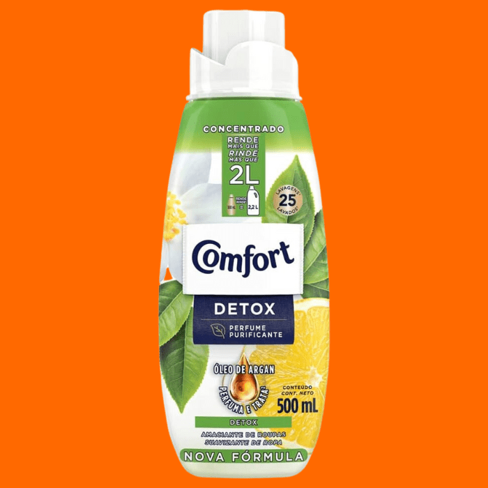 Amaciante Concentrado Comfort Detox 500Ml