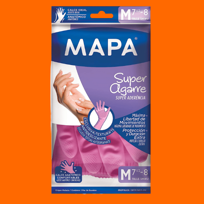 Luva Para Limpeza Mapa - Super Agarre Luva Para Limpeza Mapa - Super Agarre