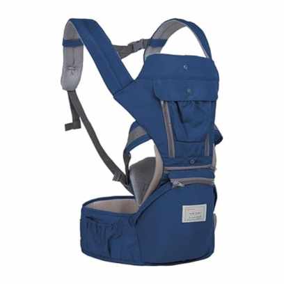 Bolsa Canguru Ergonômico Bebê Azul 12 Posições 3 Em 1 Aiebao Imagem Com Bolsa Canguru Ergonômico Bebê Azul 12 Posições 3 Em 1 Aiebao