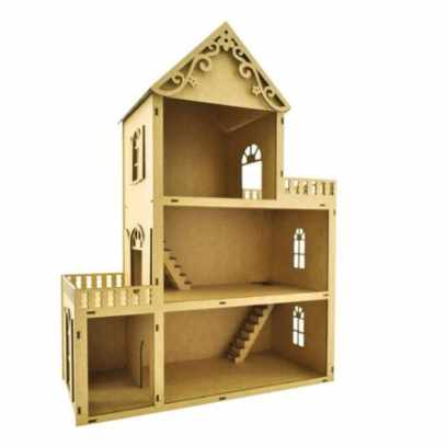 As Melhores Casas De Boneca Para Presentear: Confira O Top 5! Imagem Com Casa De Boneca Miniatura Madeira Mdf