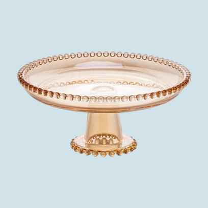 Centro De Mesa Wolff - Prato De Cristal Com Pé Imagem Com Centro De Mesa Wolff - Prato De Cristal Com Pé