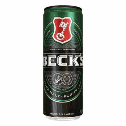 Saiba Quais São As 6 Melhores Cervejas Baratas Do Mercado! Imagem Com Cerveja Becks, Puro Malte, 350Ml, Lata
