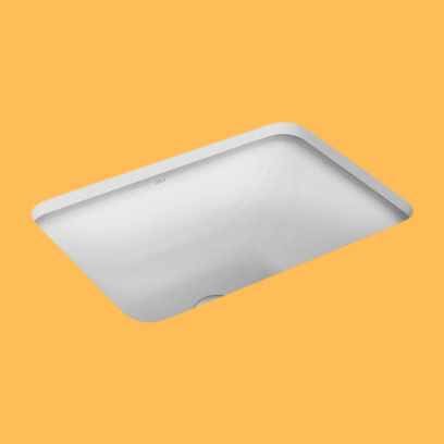 Cuba Embutir Retangular 480X355 Branco Gelo Deca Imagem Com Cuba Embutir Retangular 480X355 Branco Gelo Deca