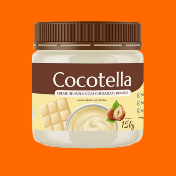 Cocotella Branco - Creme De Avelã Com Chocolate Branco, Cocodensado