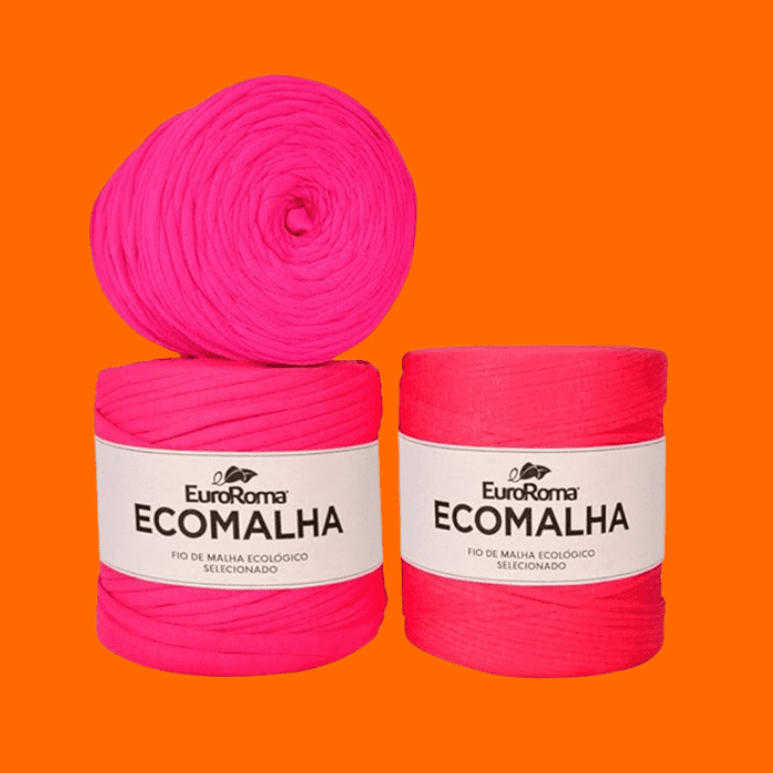 Fio De Malha Euroroma Ecomalha 140M Kit Com 3 Unidades - Tons De Pink