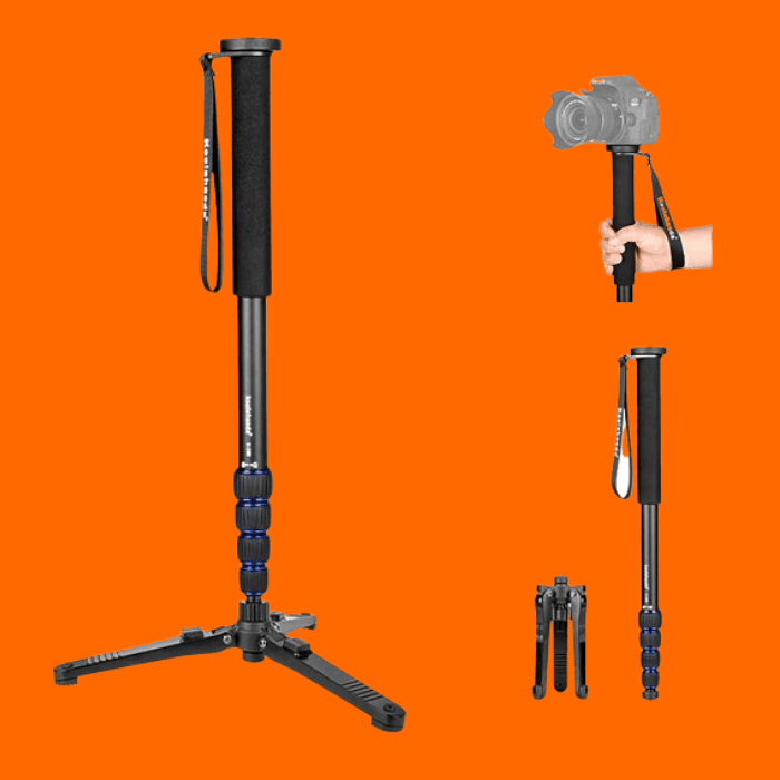 Monopé De Câmera Com Base De Suporte Dobrável - Koolehaoda Monopé De Câmera Com Base De Suporte Dobrável - Koolehaoda