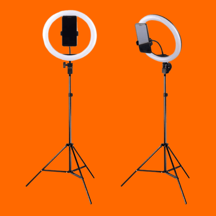 Anel De Luz Led Com Tripé, 26 Cm Anel De Luz Led Com Tripé, 26 Cm