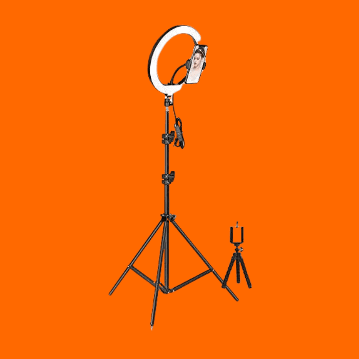 Iluminador Ring Light 26 Cm Usb Com Tripé 2.10 Metros + Tripé Flexível Cbrn14590 Iluminador Ring Light 26 Cm Usb Com Tripé 2.10 Metros + Tripé Flexível Cbrn14590