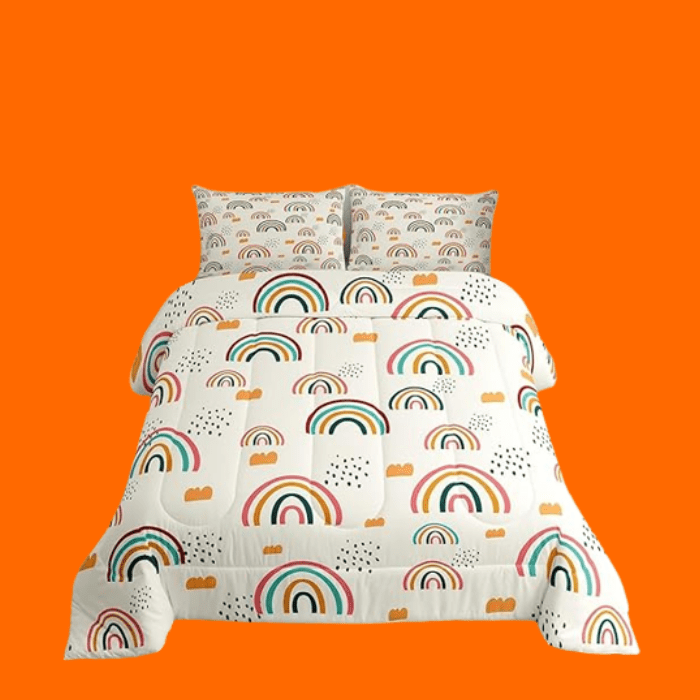 Conjunto De Cama Com Estampa De Arco-Íris Conjunto De Cama Com Estampa De Arco-Íris