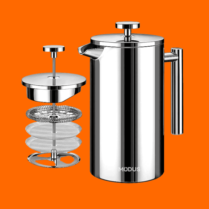 Cafeteira De Prensa Francesa 1000Ml Pote Para Cafeteira Aço Inoxidável Cafeteira De Prensa Francesa 1000Ml Pote Para Cafeteira Aço Inoxidável