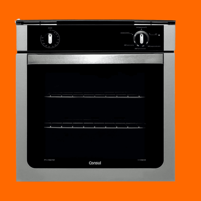 Forno De Embutir A Gás Consul 78 Litros Prata - Coa84Br 220V Forno De Embutir A Gás Consul 78 Litros Prata - Coa84Br 220V