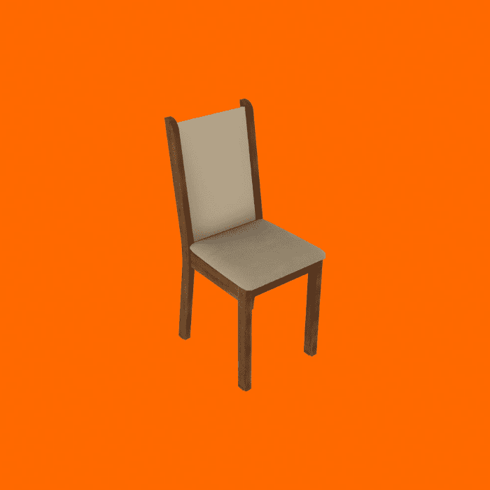 Kit 4 Cadeiras De Jantar 4291 Madesa Rustic/Crema/Pérola