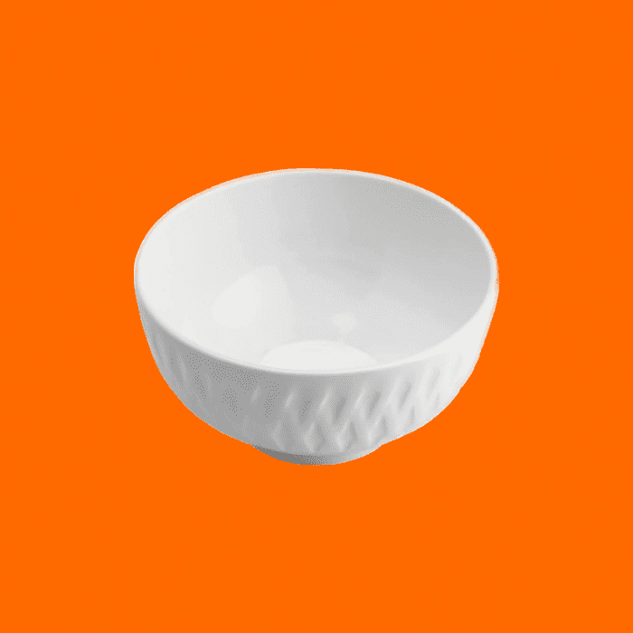 Bowl De Porcelana Ballon Branco 11,5Cm X 6Cm - Lyor