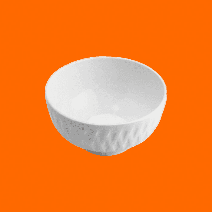 Bowl de Porcelana Ballon Branco 11,5cm x 6cm - Lyor