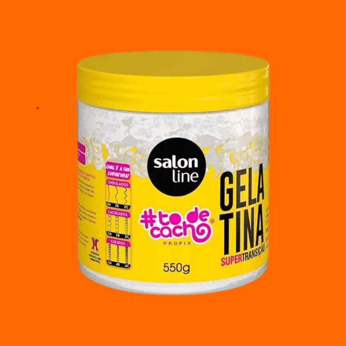 Gelatina #Todecacho Mais Definição Transição Capilar, 550Gr, Salon Line, Salon Line, Transparente