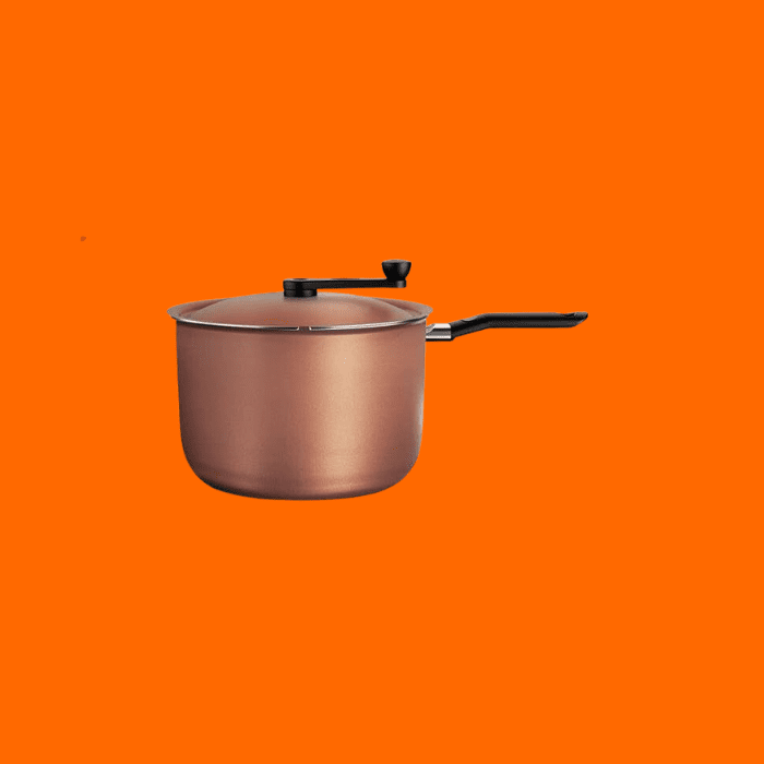 Pipoqueira Ø22X15,5Cm 5,5L Brinox Clove Cobre Pipoqueira Ø22X15,5Cm 5,5L Brinox Clove Cobre