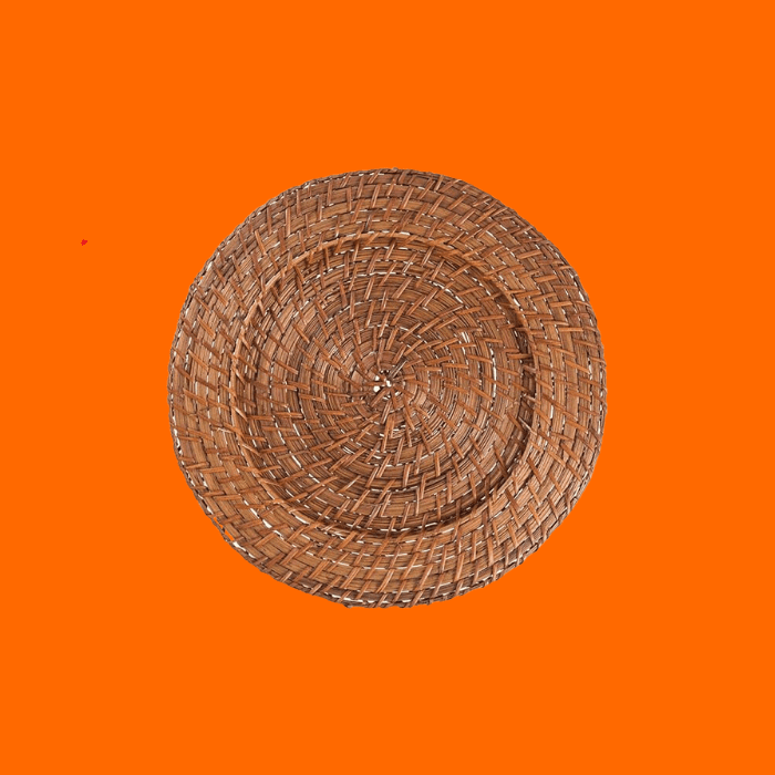 Sousplat De Chá, Rattan, 25Cm, Marrom, Rafimex Sousplat De Chá, Rattan, 25Cm, Marrom, Rafimex