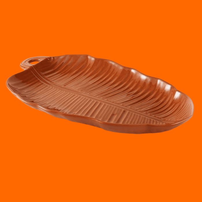Travessa Folha Canela – Coleção Especiarias Travessa Folha Canela – Coleção Especiarias