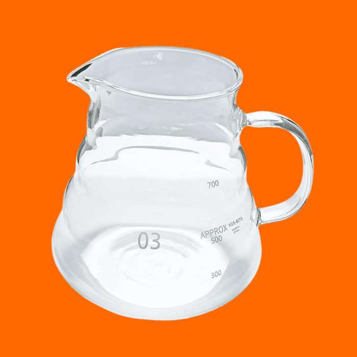 Jarra De Vidro Borossilicato Ondulada Para Café Chá E Sucos 800Ml Com Marcação Jarra De Vidro Borossilicato Ondulada Para Café Chá E Sucos 800Ml Com Marcação