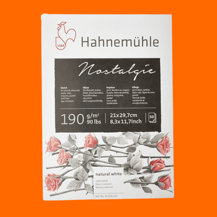 Bloco De Desenho Nostalgie Sketch Pad, 10628210 50 Fls - Hahnemühle Bloco De Desenho Nostalgie Sketch Pad, 10628210 50 Fls - Hahnemühle