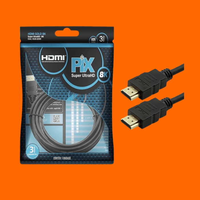 Cabo Hdmi Gold 2.1 Pix Cabo Hdmi Gold 2.1 Pix