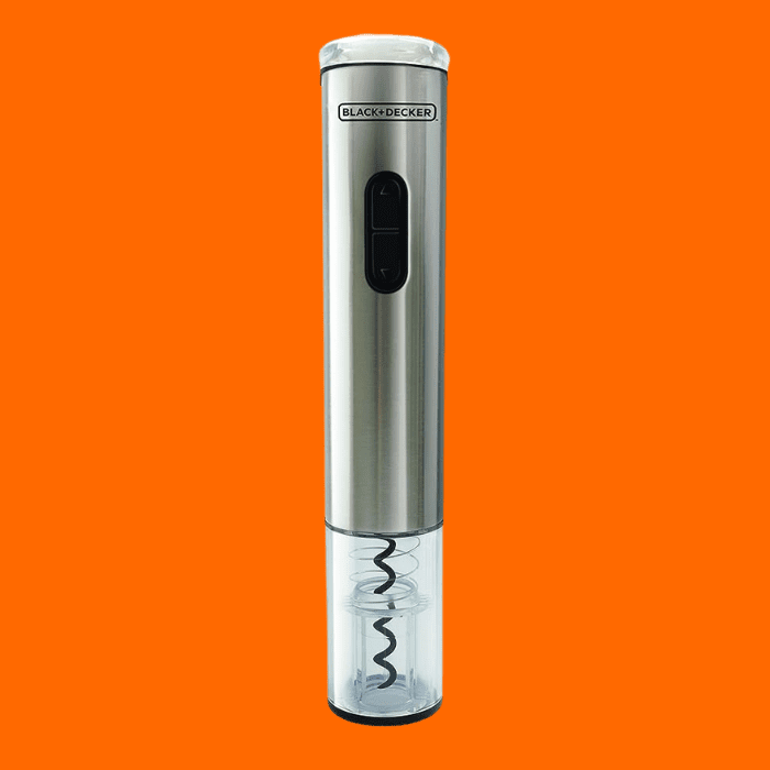 Black+Decker Abridor De Vinho Prata Wine Inox Black+Decker Abridor De Vinho Prata Wine Inox