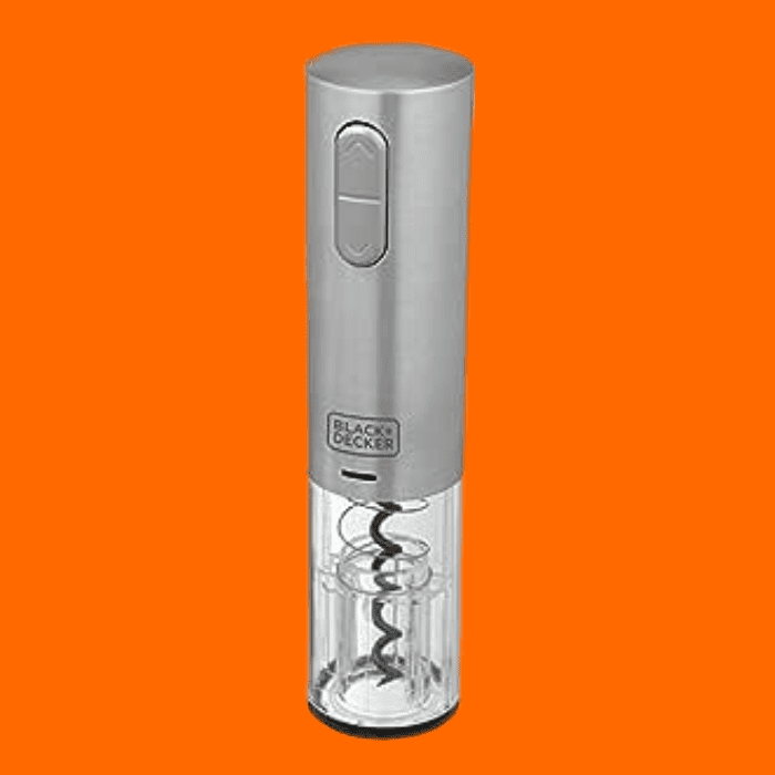 Black+Decker Abridor De Vinho Gourmand Gris Recarregável Via Usb Black+Decker Abridor De Vinho Gourmand Gris Recarregável Via Usb