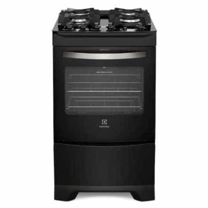 Melhores Fogões Electrolux - Veja Nossa Lista De Top 5 Imagem Com Fogão Electrolux 4 Bocas Preto Automático Com Mesa De Vidro E Porta Full Glass