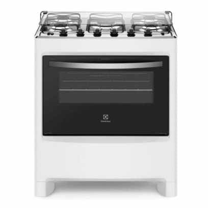 Melhores Fogões Electrolux - Veja Nossa Lista De Top 5 Imagem Com Fogão Electrolux 5 Bocas Branco Automático Com Ultra Chama E Painel Completo