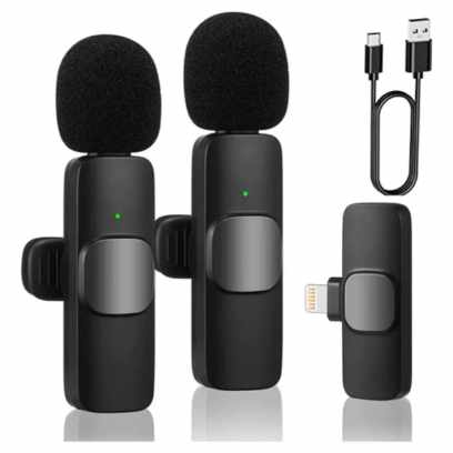 Top 5 Melhores Microfones Profissionais: Variados Modelos Para Você Conferir! Imagem Com Maybesta Microfone De Lapela Profissional Sem Fio Para Iphone, Ipad
