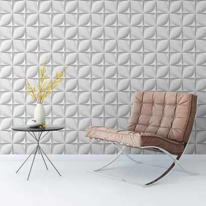 Papel De Parede 3D Adesivo Lavável Geométrico Lírios Imagem Com Papel De Parede 3D Adesivo Lavável Geométrico Lírios