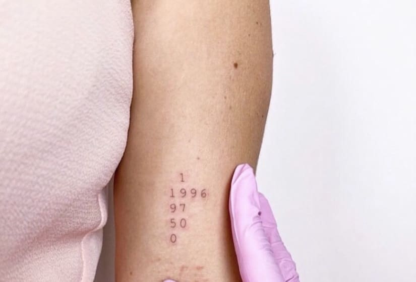 Tatuagem De Data Em Posições Diferentes