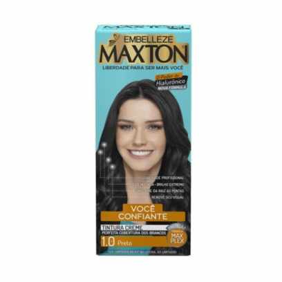 Top 5 - Melhores Tintas De Cabelo Para Tingir Os Fios! Imagem Com Tinta De Cabelo 1.0 Kit, Maxton, Preto
