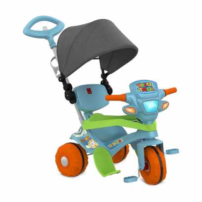 Triciclo Infantil Dobrável Com Capota - Bandeirante Imagem Com Triciclo Infantil Dobrável Com Capota - Bandeirante