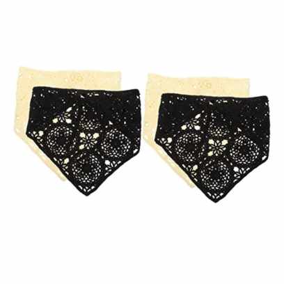 Lenço De Crochê Preto Creme Flores – Galpada Imagem Com Lenço De Crochê Preto Creme Flores – Galpada
