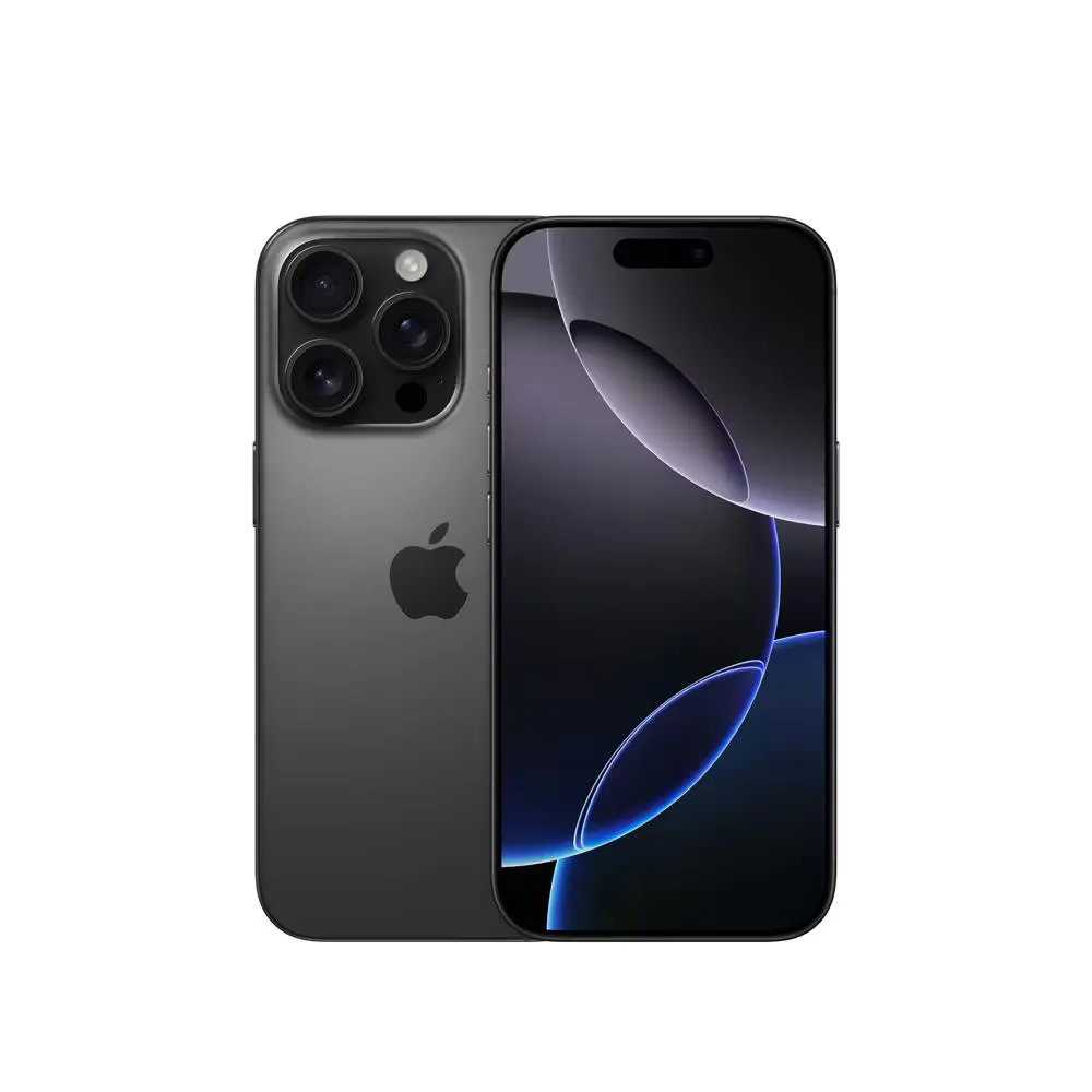  Imagem do iPhone 14 Pro Max na cor preta, destacando seu design sofisticado e tela de alta resolução.