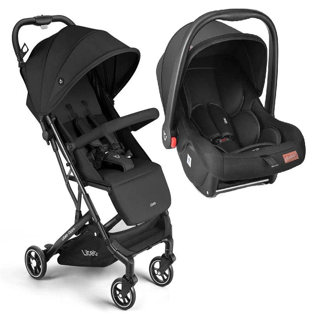 Carrinho de Bebê Compacto Oppa Preto Litet BB463K - Conforto e Segurança