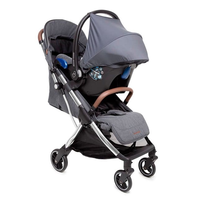 Carrinho de Bebê Maxi Cosi Bebê Conforto Eva³ Trio Select Cinza – CAX00892 Carrinho de Bebê Maxi Cosi Bebê Conforto Eva³ Trio Select Cinza - CAX00892