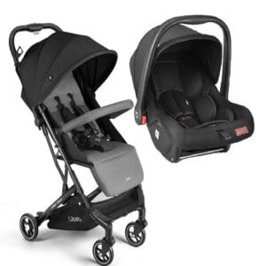 Carrinho de Bebê Multikids Bebê Conforto Oppa Preto/Cinza BB465K