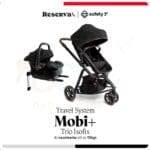 Carrinho de Bebê Safety 1st Mobi+ Reserva Trio Isofix Preto, 3 rodas e Conforto