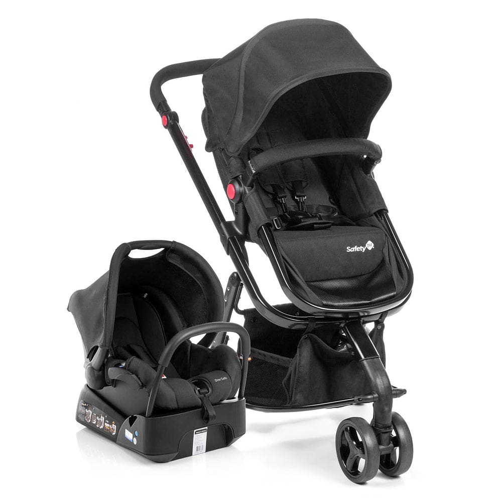 Carrinho de Bebê Safety 1st Mobi+ Reserva Trio Isofix Preto, 3 rodas e Conforto Carrinho de Bebê Safety 1st Mobi+ Reserva Trio Isofix Preto, 3 rodas e Conforto