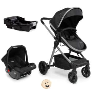 Carrinho de Bebê Voyage com Bebê Conforto Prestige Duo Preto