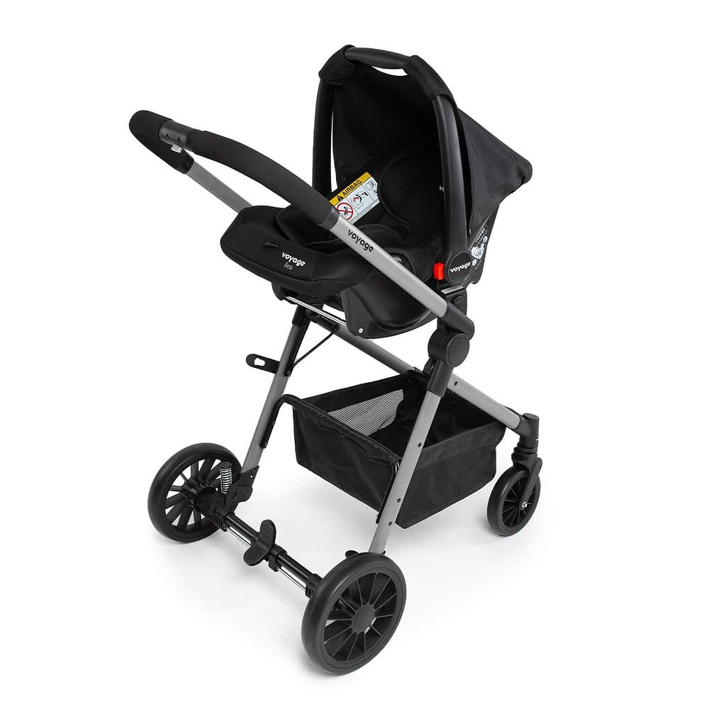 Carrinho de Bebê Voyage com Bebê Conforto Prestige Duo Preto